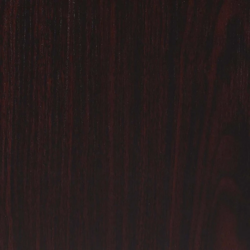 Mocha Brown Double Trestle Desk with Shelves