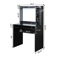 Desk with Magnetic Bulletin Board