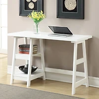 Trestle Desk with Shelves