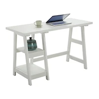 Trestle Desk with Shelves