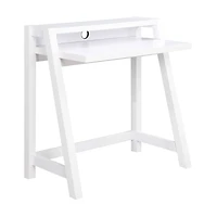 White Wood Lilly 2-Tier Desk