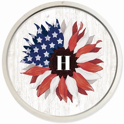 Personalized Sunflower Monogram Framed Art Print