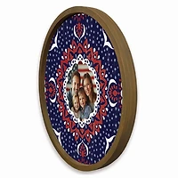 Personalized 4th of July Bandana Framed Art Print