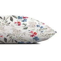 Personalized Patriotic Flowers Outdoor Pillow