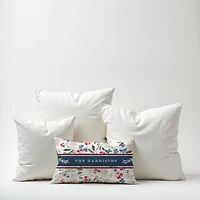 Personalized Patriotic Flowers Outdoor Pillow