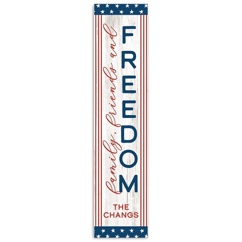 Personalized Family Friends Freedom Porch Board