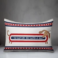 Like the Fourth of July Hot Dog Outdoor Pillow
