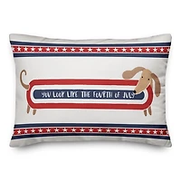 Like the Fourth of July Hot Dog Outdoor Pillow