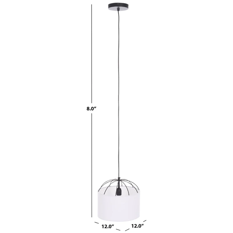 Black Iron Canopy Modern Pendant Light