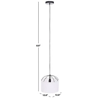 Black Iron Canopy Modern Pendant Light