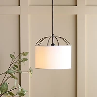 Black Iron Canopy Modern Pendant Light