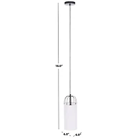 Black Iron Cylinder Modern Pendant Light