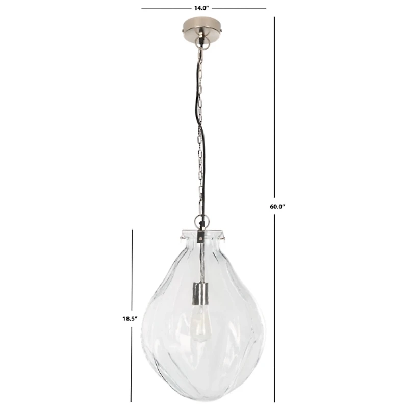 Clear Glass Hanna Pendant Light