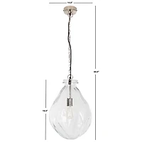 Clear Glass Hanna Pendant Light
