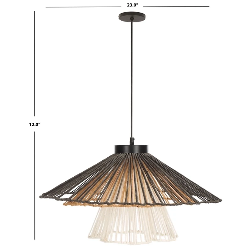 Coastal Raffia Pendant Light