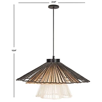 Coastal Raffia Pendant Light