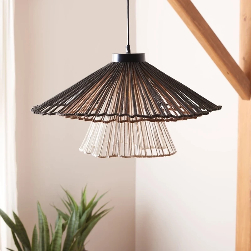 Coastal Raffia Pendant Light