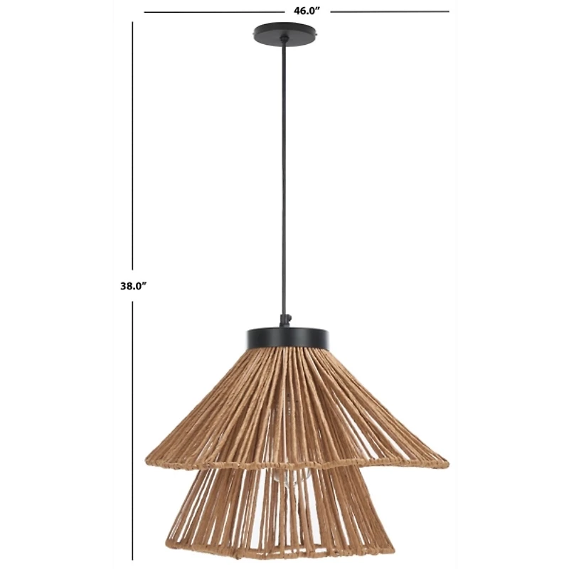 Boho Raffia Pendant Light