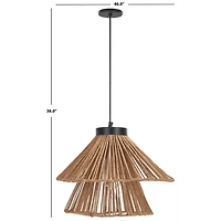 Boho Raffia Pendant Light
