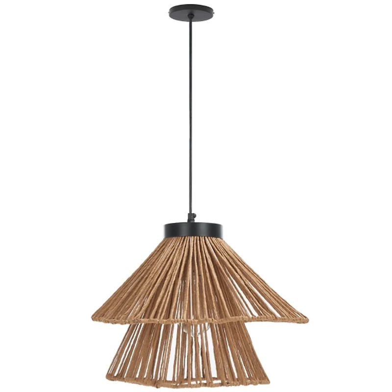 Boho Raffia Pendant Light
