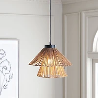 Boho Raffia Pendant Light