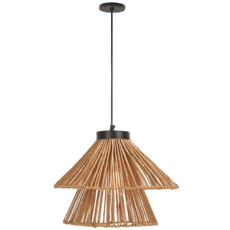 Boho Raffia Pendant Light
