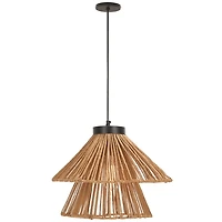 Boho Raffia Pendant Light