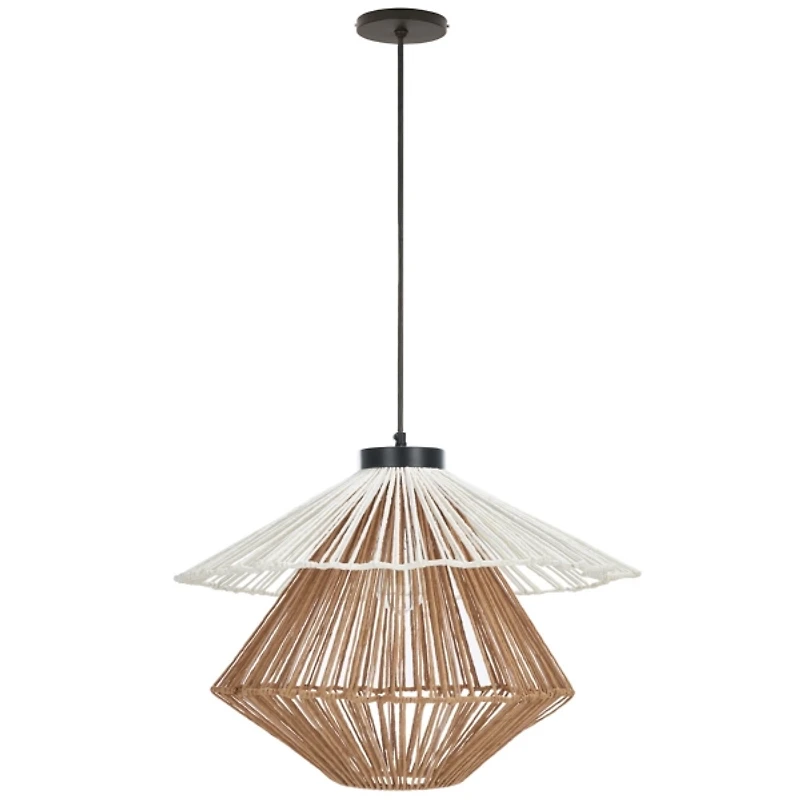 Natural Raffia Pendant Light