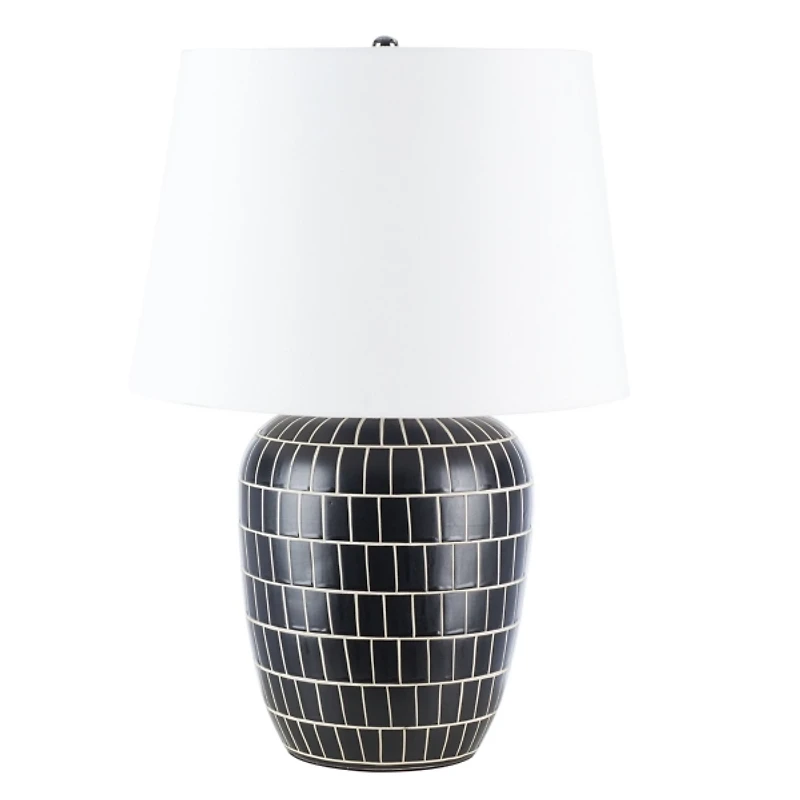 Black Mosaic Adaline Table Lamp