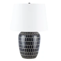 Black Mosaic Adaline Table Lamp