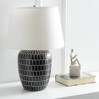 Black Mosaic Adaline Table Lamp