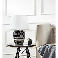 Black Mosaic Adaline Table Lamp