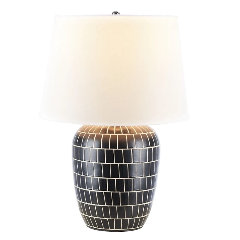 Black Mosaic Adaline Table Lamp