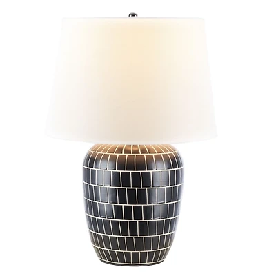 Black Mosaic Adaline Table Lamp