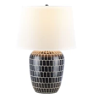 Black Mosaic Adaline Table Lamp