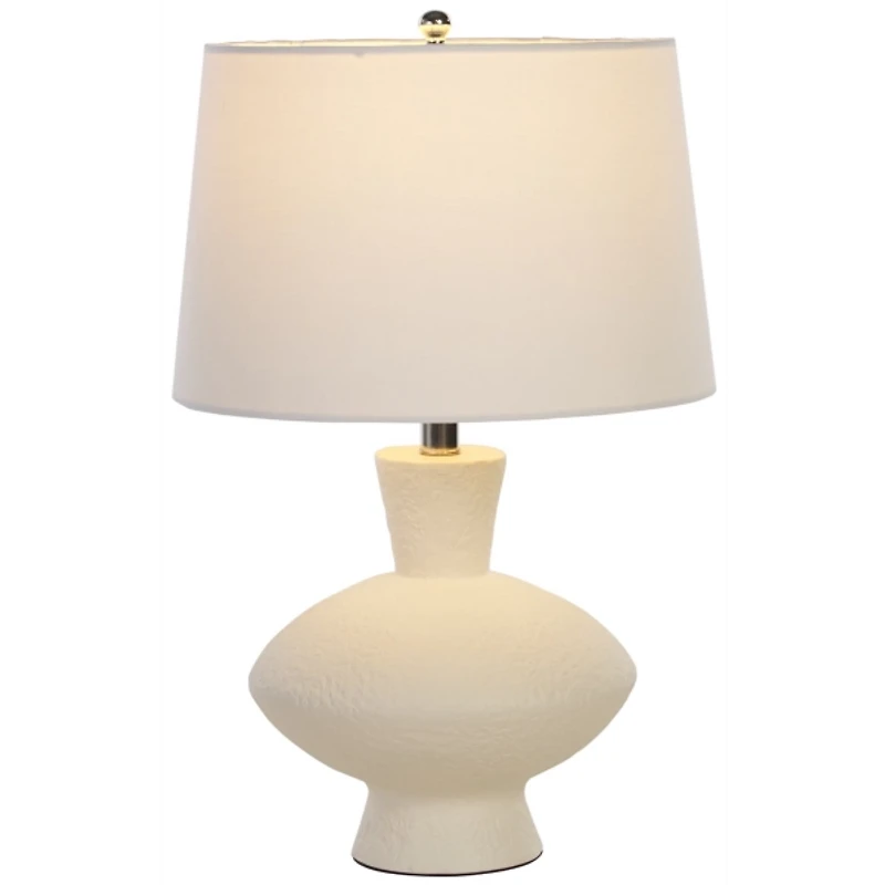 Cream Ceramic Textured Madeline Table Lamp