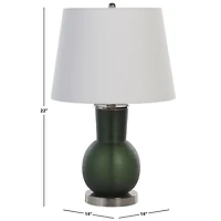 Green Glass Mariah Table Lamp