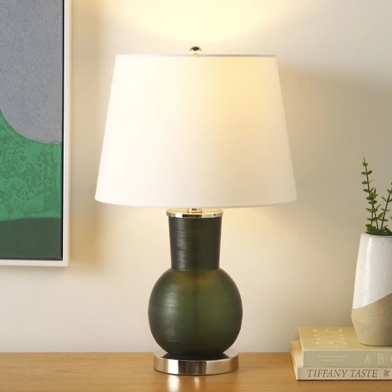 Green Glass Mariah Table Lamp