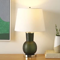 Green Glass Mariah Table Lamp