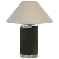 Green Velvet Pattie Table Lamp