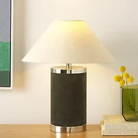 Green Velvet Pattie Table Lamp