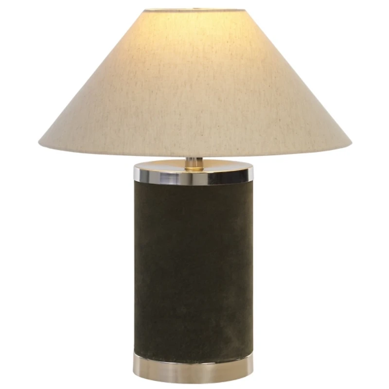 Green Velvet Pattie Table Lamp