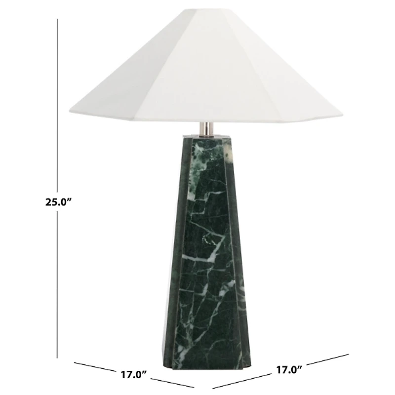 Black Marble Dolly Table Lamp