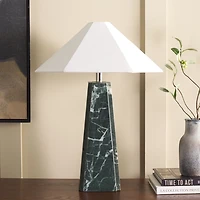 Black Marble Dolly Table Lamp