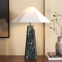 Black Marble Dolly Table Lamp