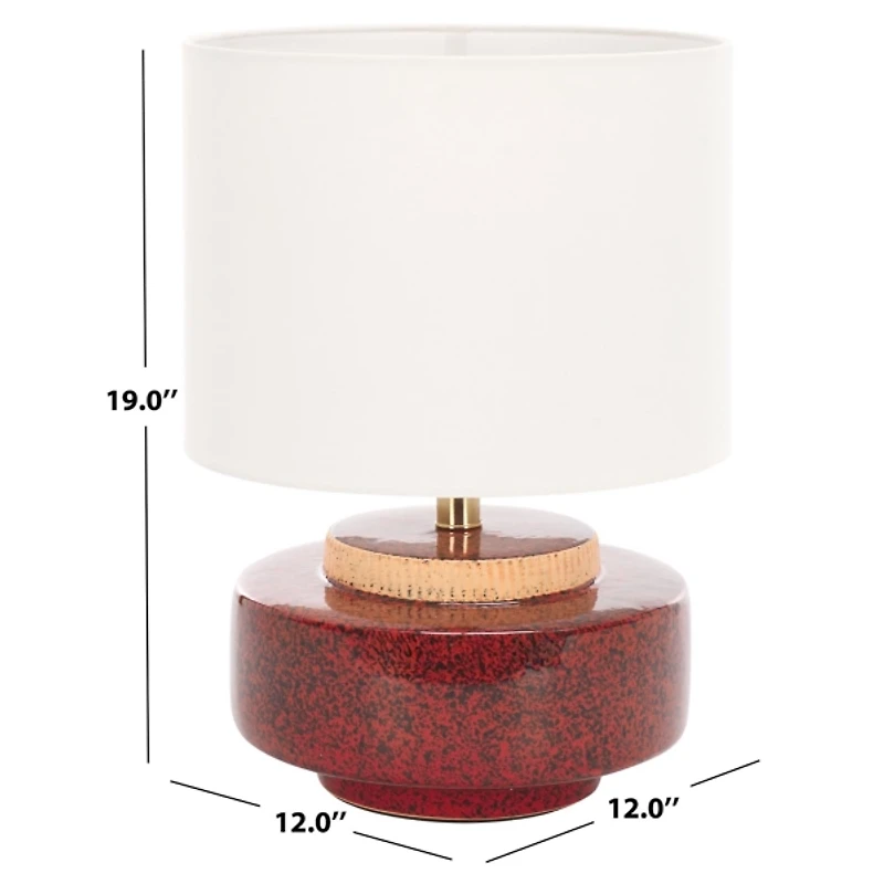 Red Ceramic Jannie Table Lamp