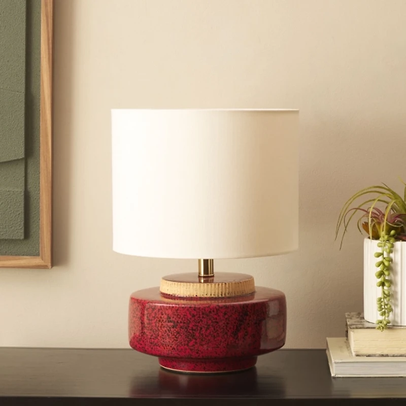 Red Ceramic Jannie Table Lamp