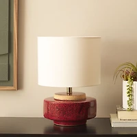 Red Ceramic Jannie Table Lamp