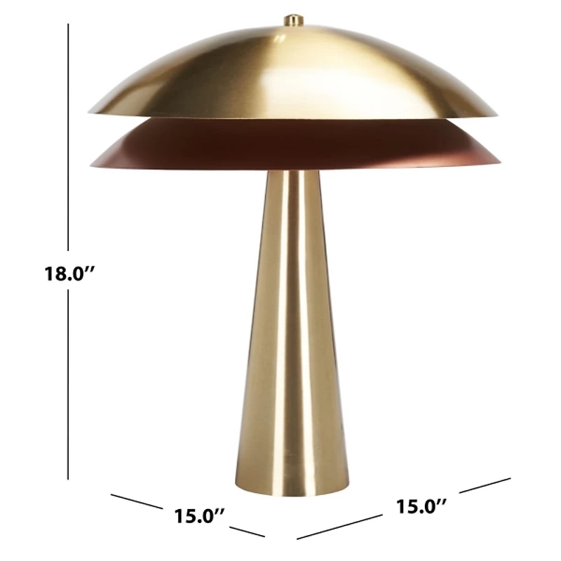 Brass Metal Ava Modern Table Lamp
