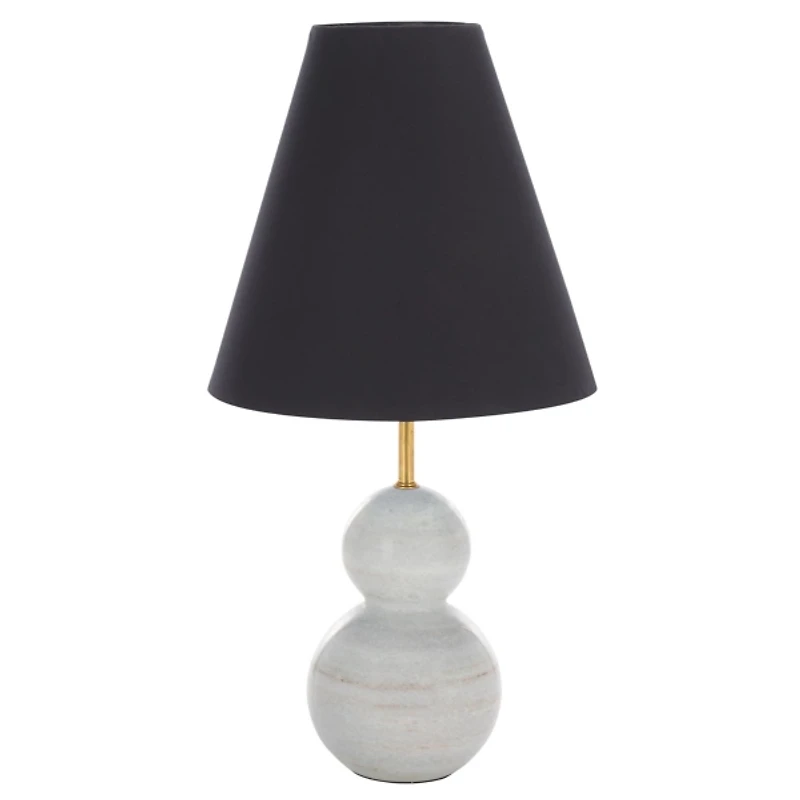 Natural Marble Curved Elsa Table Lamp